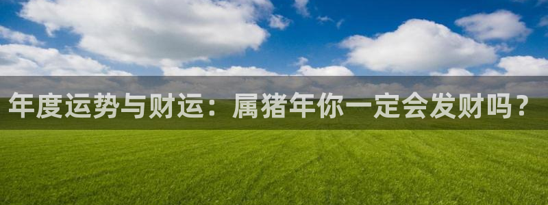 壹号官方app下载安装：年度运势与财运：属猪年你一定会发财吗？