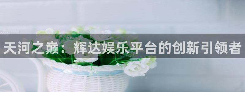 摩根娱乐娱乐：天河之巅：辉达娱乐平台的创新引领者