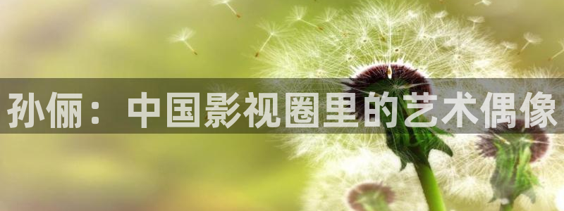壹号电子娱乐app下载最新版本安装：孙俪：中国影视圈里的艺术偶像